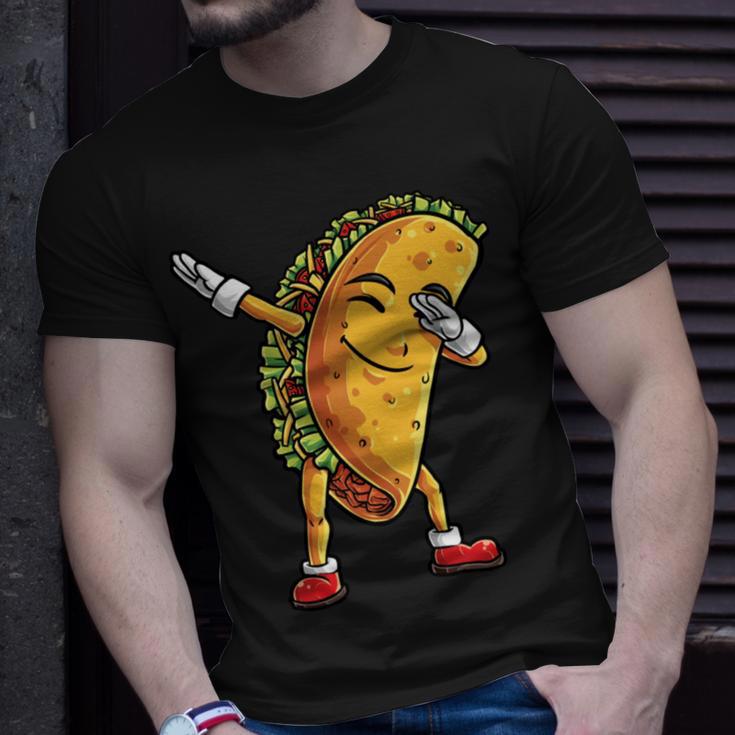 Funny Dabbing Taco Cinco De May Mexican Food V5 Unisex T-Shirt Gifts for Him