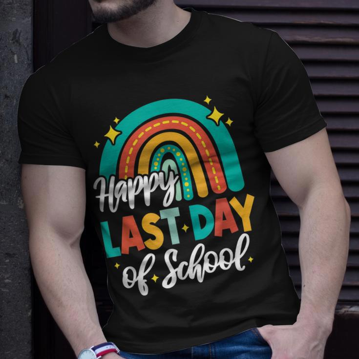 Funny Happy Last Day Of School Perfect Rainbow Gifts Idea Unisex T-Shirt Gifts for Him