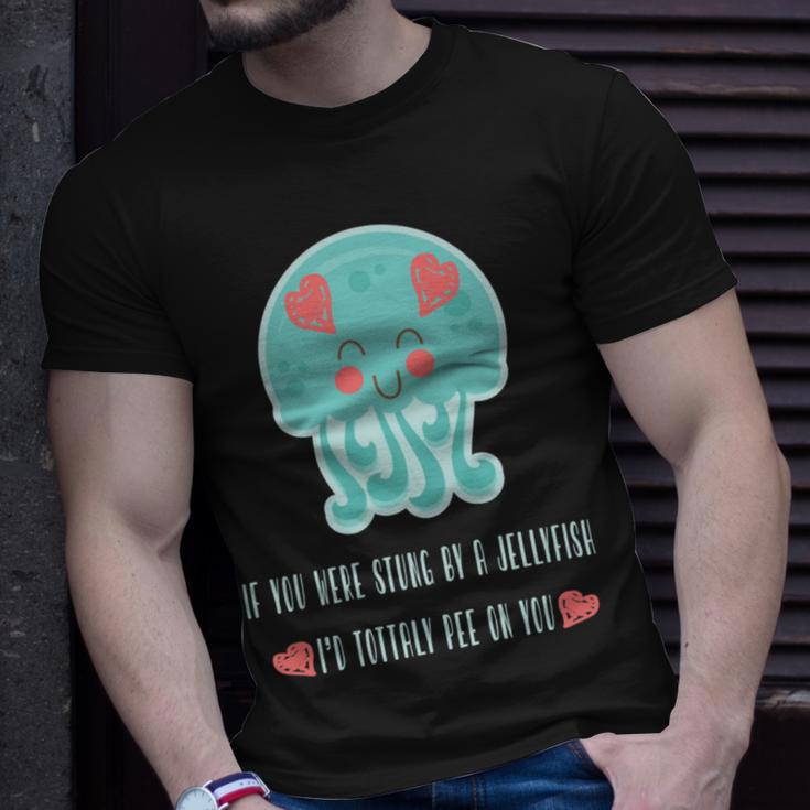 Funny Jellyfish Sting Valentines Day Gift For Love Unisex T-Shirt Gifts for Him