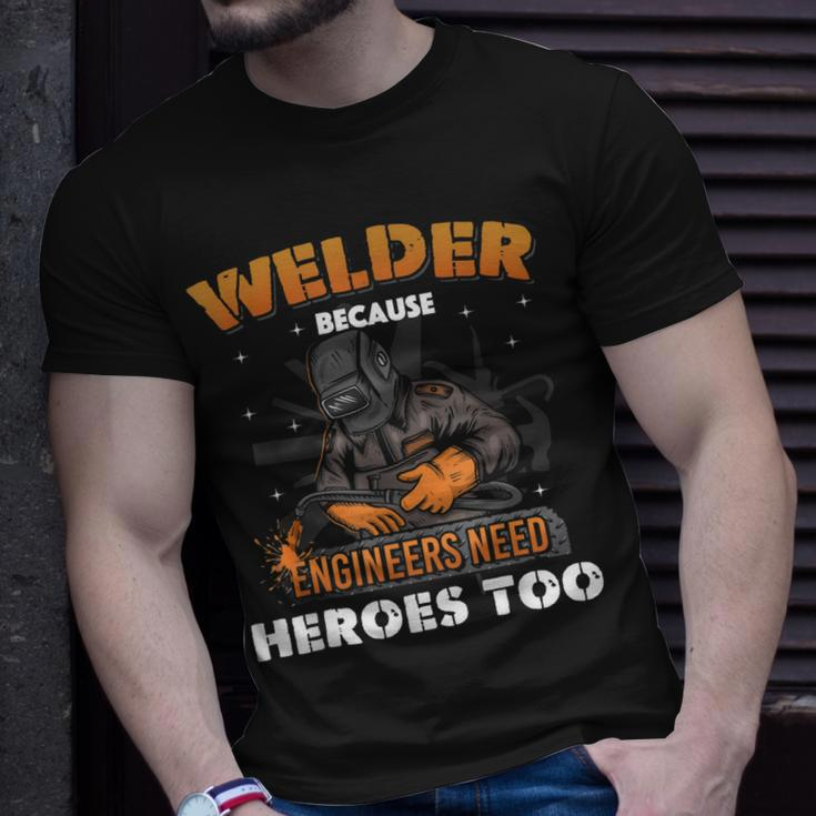 Funny Welding Art Men Women Welder Slworker Welding Lover Unisex T-Shirt Gifts for Him