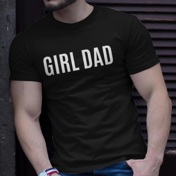 Girl Dad Fathers Day Gift From Daughter Baby Girl Raglan Baseball Tee Unisex T-Shirt Gifts for Him