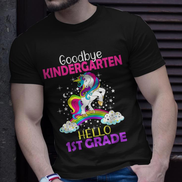 Goodbye Kindergarten Hello 1St Grade Unicorn Girls 2022 Unisex T-Shirt Gifts for Him