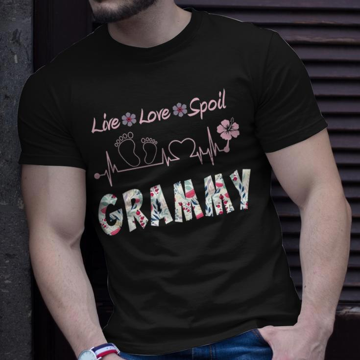 Grammy Grandma Grammy Live Love Spoil T-Shirt Gifts for Him