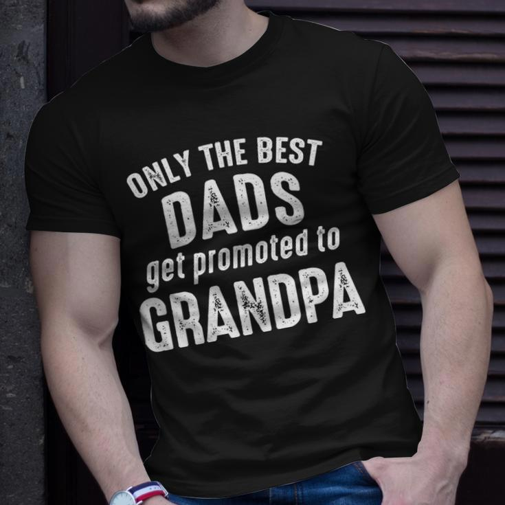 Grandpa Only The Best Dads Get Promoted To Grandpa T-Shirt Gifts for Him