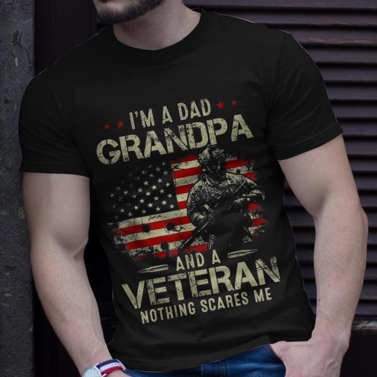 Grandpa For Men Fathers Day Im A Dad Grandpa Veteran Unisex T-Shirt Gifts for Him