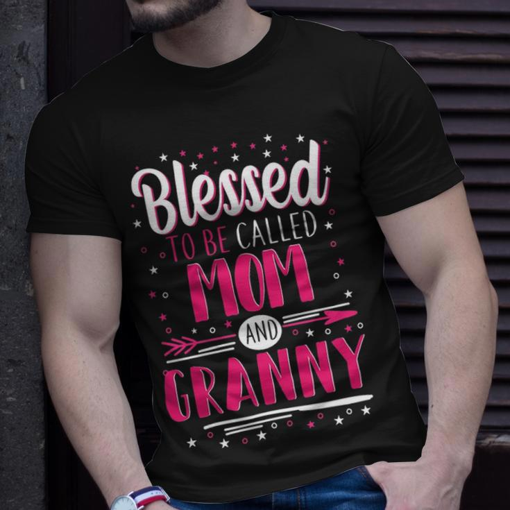 Granny Grandma Blessed To Be Called Mom And Granny T-Shirt Gifts for Him