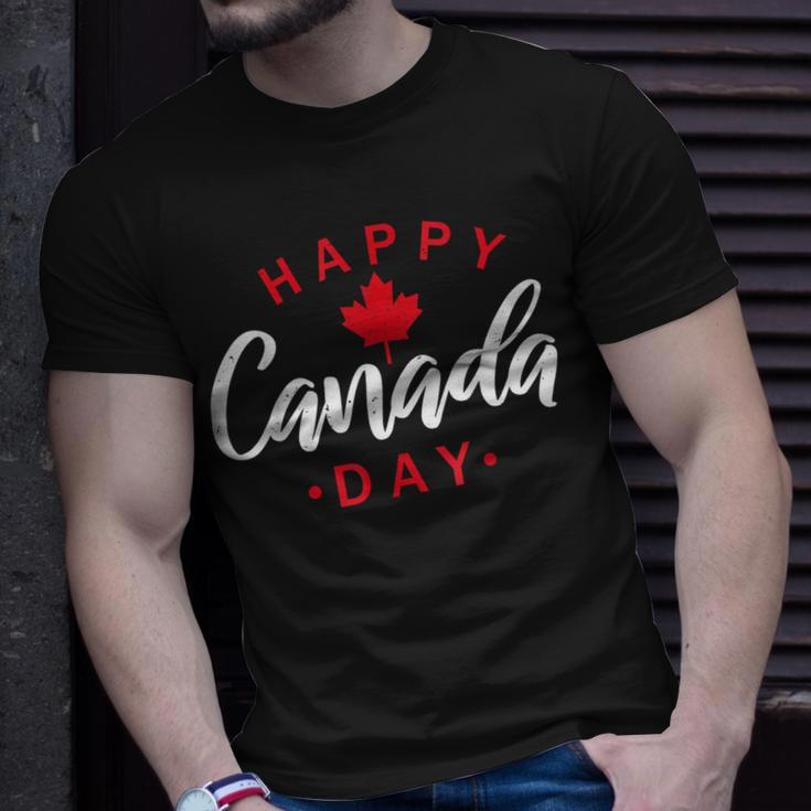 Happy Canada Day Funny Maple Leaf Canadian Flag Kids Unisex T-Shirt Gifts for Him