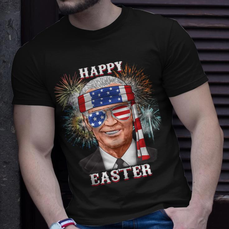 Happy Easter Confused Joe Biden 4Th Of July Funny Unisex T-Shirt Gifts for Him