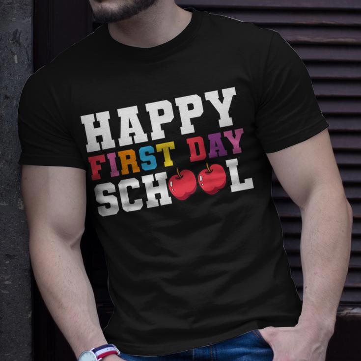 Happy First Day Of School Back To School Teachers Kids Unisex T-Shirt Gifts for Him