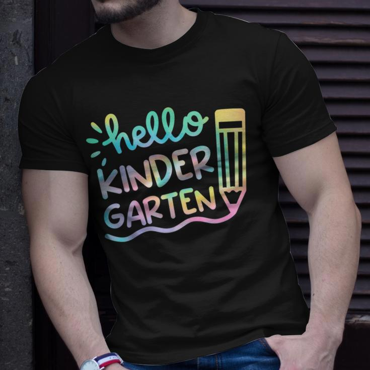 Hello Kindergarten Tie Dye Teachers Kids Back To School Unisex T-Shirt Gifts for Him