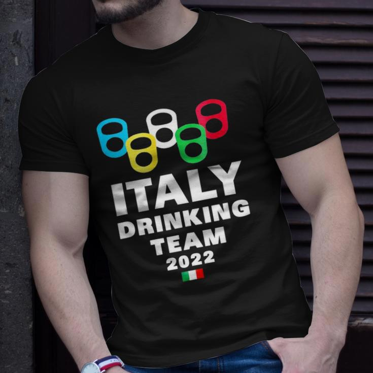 Italy Drinking Team Unisex T-Shirt Gifts for Him