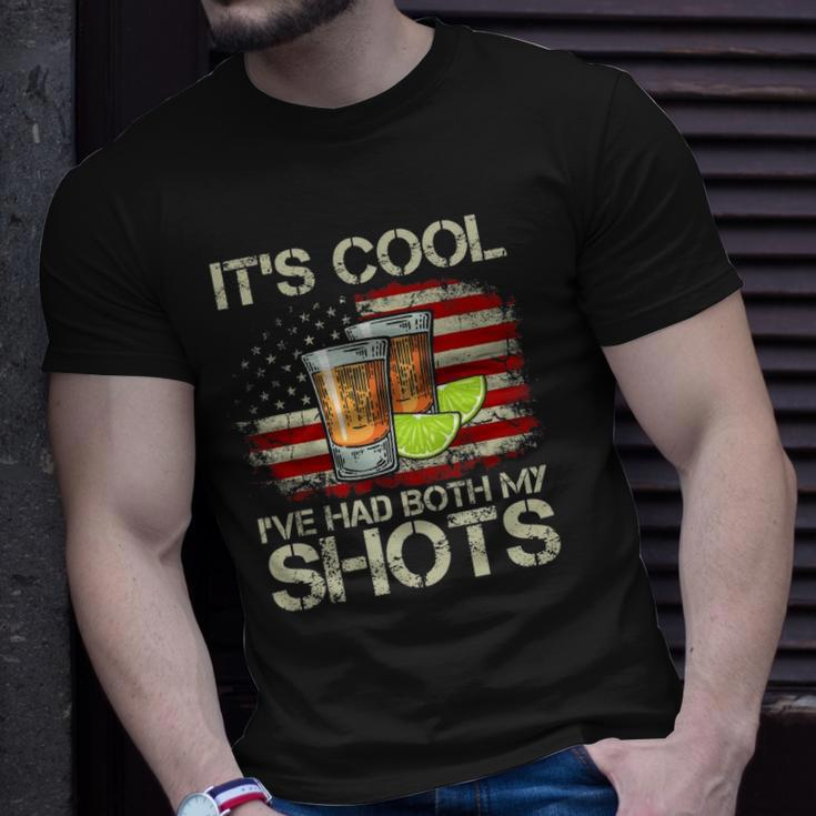 Its Cool Ive Had Both My Shots American Flag 4Th Of July Unisex T-Shirt Gifts for Him