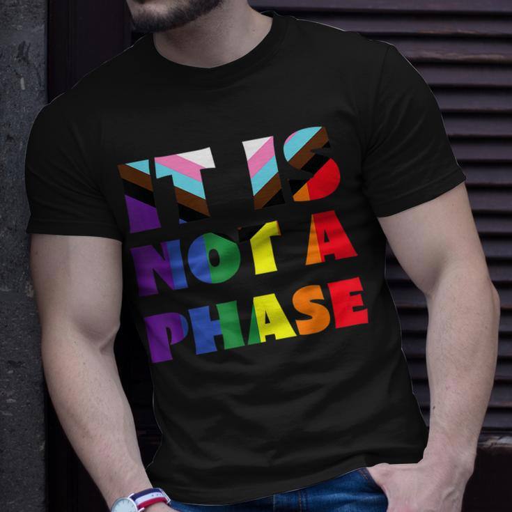 Its Not A Phase Lgbtqia Rainbow Flag Gay Pride Ally Unisex T-Shirt Gifts for Him