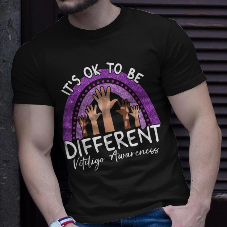 Its Ok To Be Different Vitiligo Awareness Unisex T-Shirt Gifts for Him