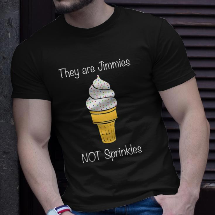 Jimmies Not Sprinkles Ice Cream Cone Unisex T-Shirt Gifts for Him