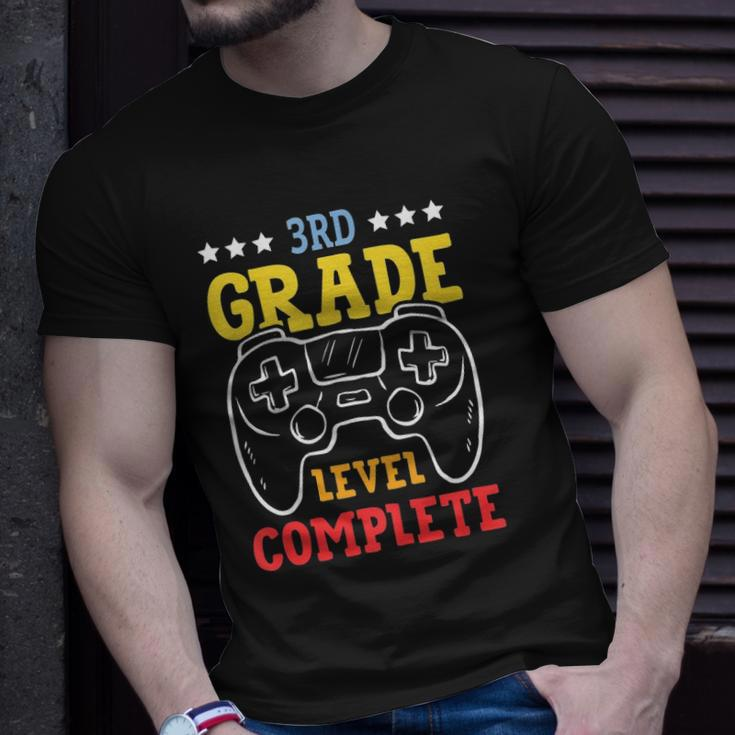 Kids 3Rd Grade Level Complete Last Day Of School Game Controller Unisex T-Shirt Gifts for Him