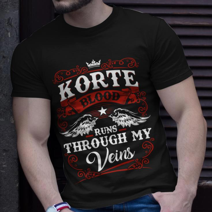 Korte Name Shirt Korte Family Name V2 Unisex T-Shirt Gifts for Him