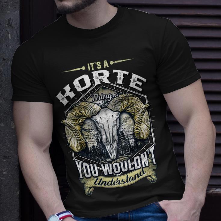 Korte Name Shirt Korte Family Name V3 Unisex T-Shirt Gifts for Him