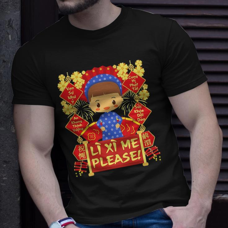 Li Xi Me Please Boy 2022 Kid Vietnamese Lunar New Year T-shirt Gifts for Him