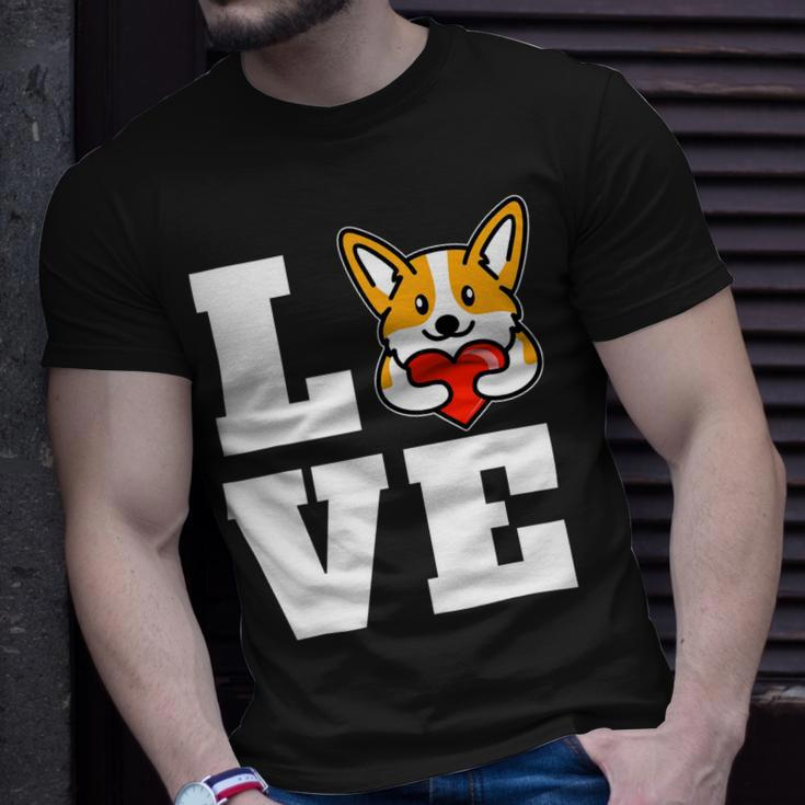 Love Corgis Welsh Corgi Puppy Dog Lover Novelty Unisex T-Shirt Gifts for Him