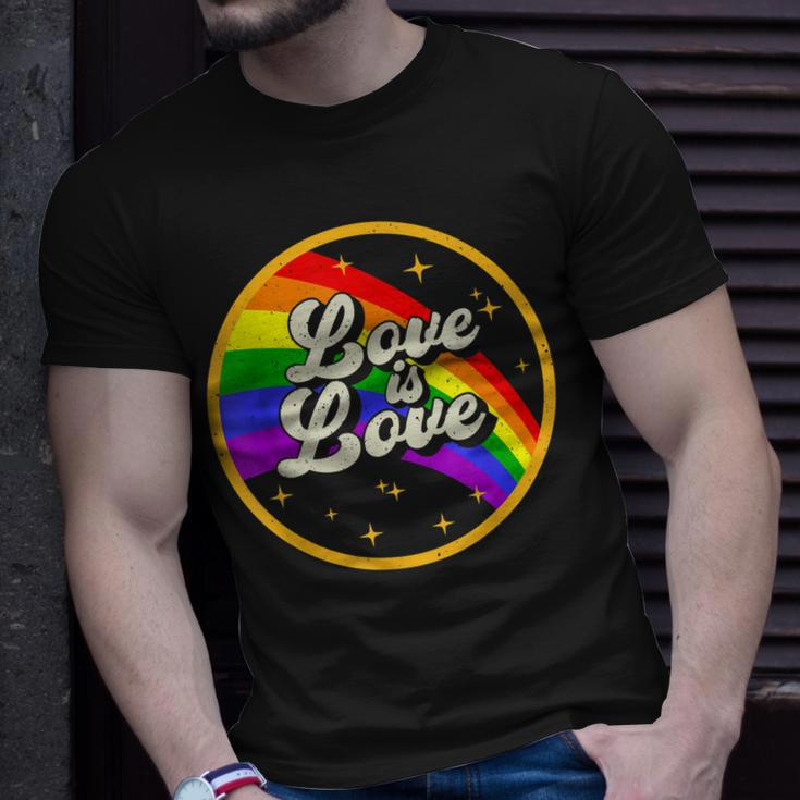 Love Is Love Rainbow Lgbt Gay Lesbian Pride Unisex T-Shirt Gifts for Him