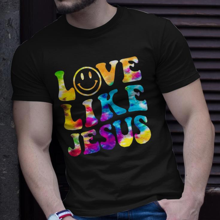 Love Like Jesus Tie Dye Faith Christian Jesus Men Women Kid Unisex T-Shirt Gifts for Him
