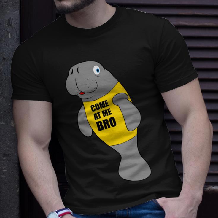 Manatee Novelty Come At Me Bro Unisex T-Shirt Gifts for Him