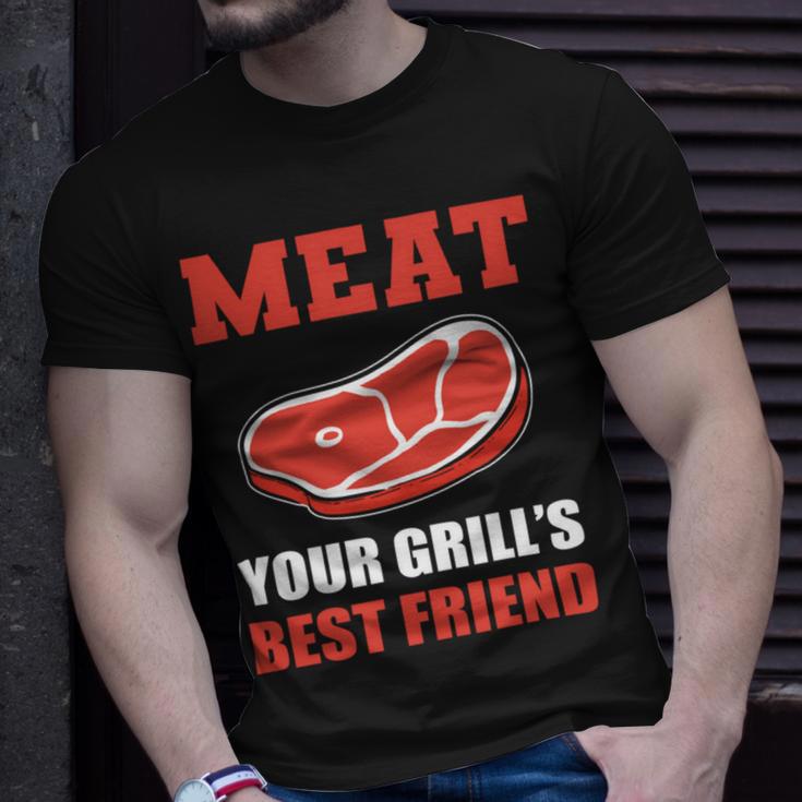 Meat Your Grill’S Best Friend Butcher Chef Cook Bbq Unisex T-Shirt Gifts for Him