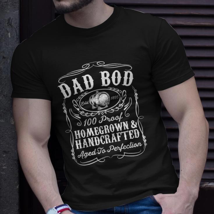 Mens Dad Bod Funny Whiskey Bourbon Lover Fathers Day Gift For Dad Unisex T-Shirt Gifts for Him