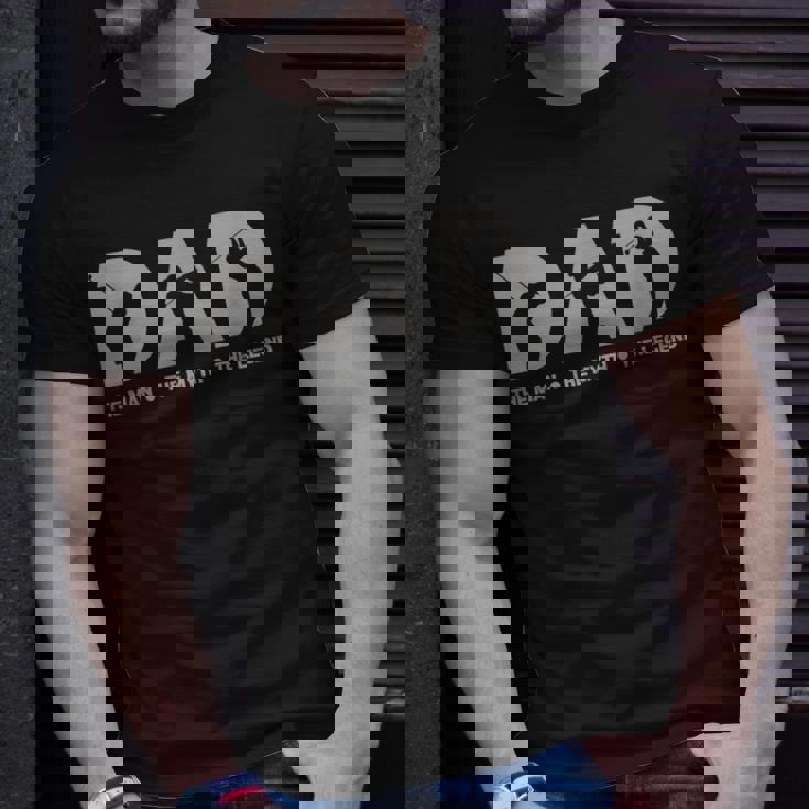 Mens Dad For Men The Man The Myth The Legend Golfer Gift Unisex T-Shirt Gifts for Him