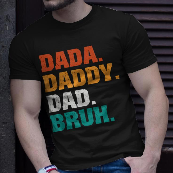 Mens Dada Daddy Dad Bruh From Son Boys Fathers Day V2 Unisex T-Shirt Gifts for Him