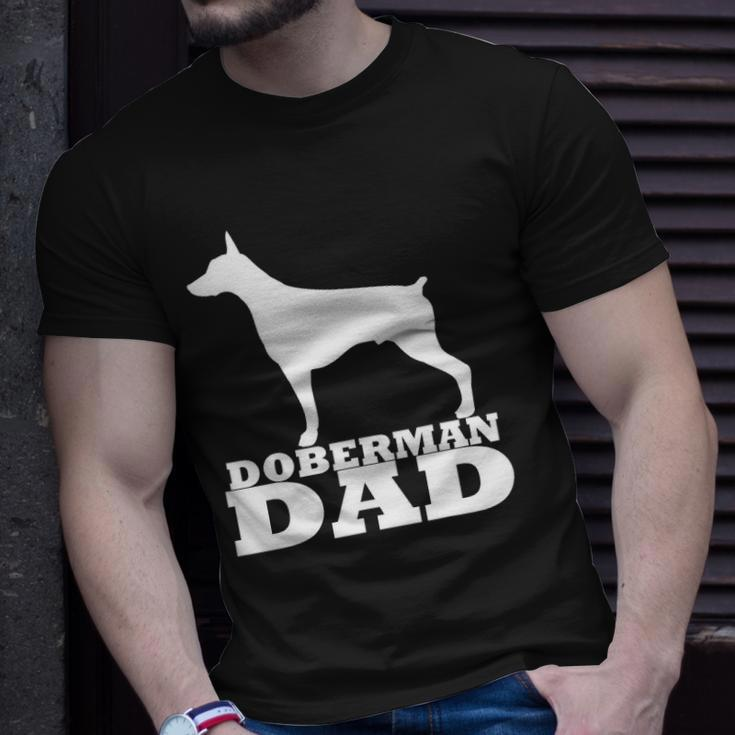 Mens Doberman Dad Dobie Pinscher Doberman Unisex T-Shirt Gifts for Him