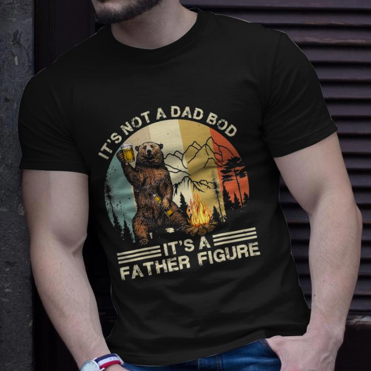 Mens Funny Bear Camping - Its Not A Dad Bod Its A Father Figure Unisex T-Shirt Gifts for Him