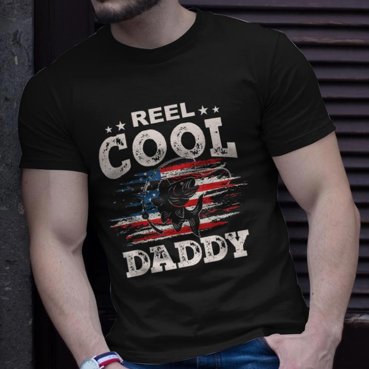 Mens Gift For Fathers Day Tee - Fishing Reel Cool Daddy Unisex T-Shirt Gifts for Him