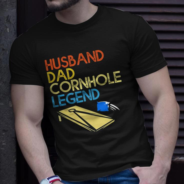 Mens Husband Dad Cornhole Legend Unisex T-Shirt Gifts for Him
