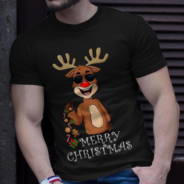 Merry Christmas Reindeer Funny Family 884 Shirt Unisex T-Shirt Gifts for Him