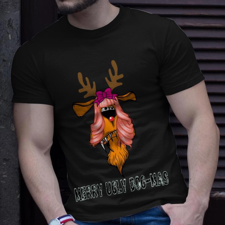 Merry Ugly Dog - Mas Unisex T-Shirt Gifts for Him