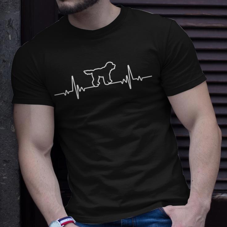 Minimalist Heartbeat Goldendoodle Unisex T-Shirt Gifts for Him