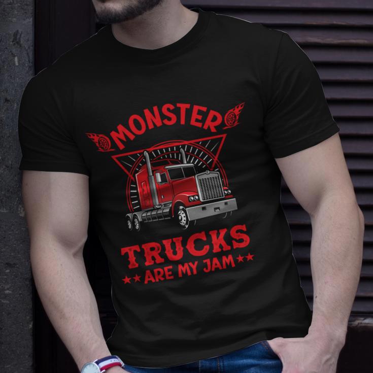 Monster Trucks Are My Jam Unisex T-Shirt Gifts for Him