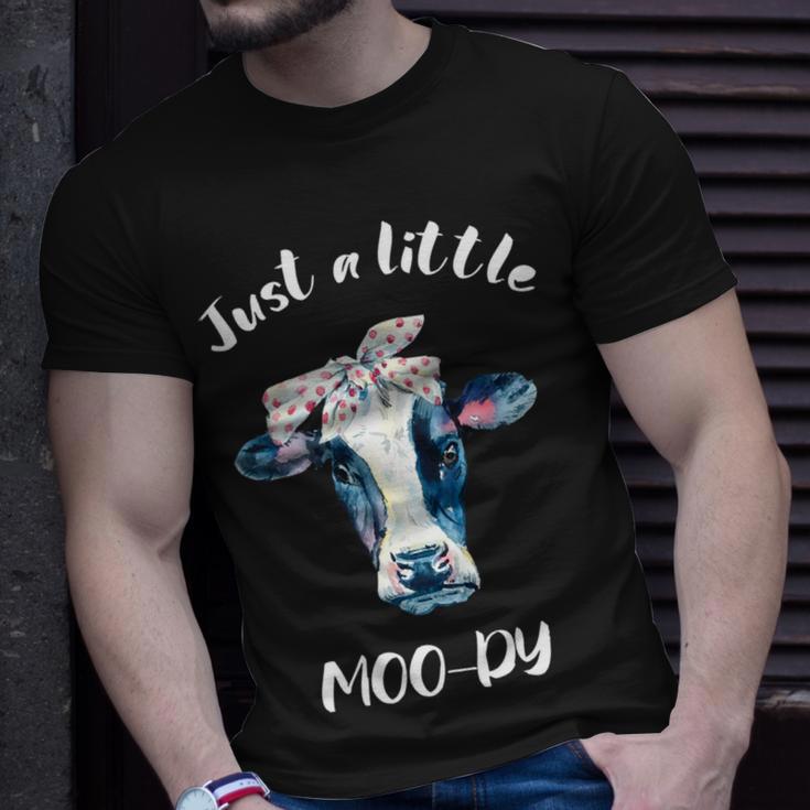 Moody Cow Lovers Farm Clothes Cowgirl Unisex T-Shirt Gifts for Him