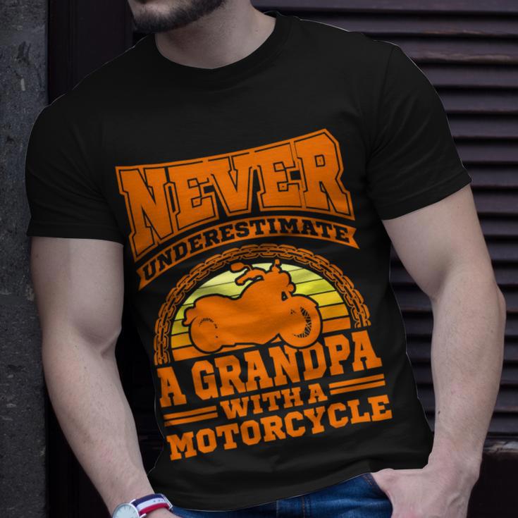 Motorcycle Grandpa Biker S Funny 499 Shirt Unisex T-Shirt Gifts for Him