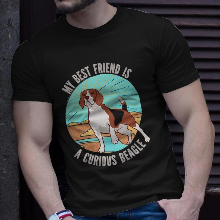 My Best Friend Is A Curious Beagle Gift For Women Men Kids Unisex T-Shirt Gifts for Him