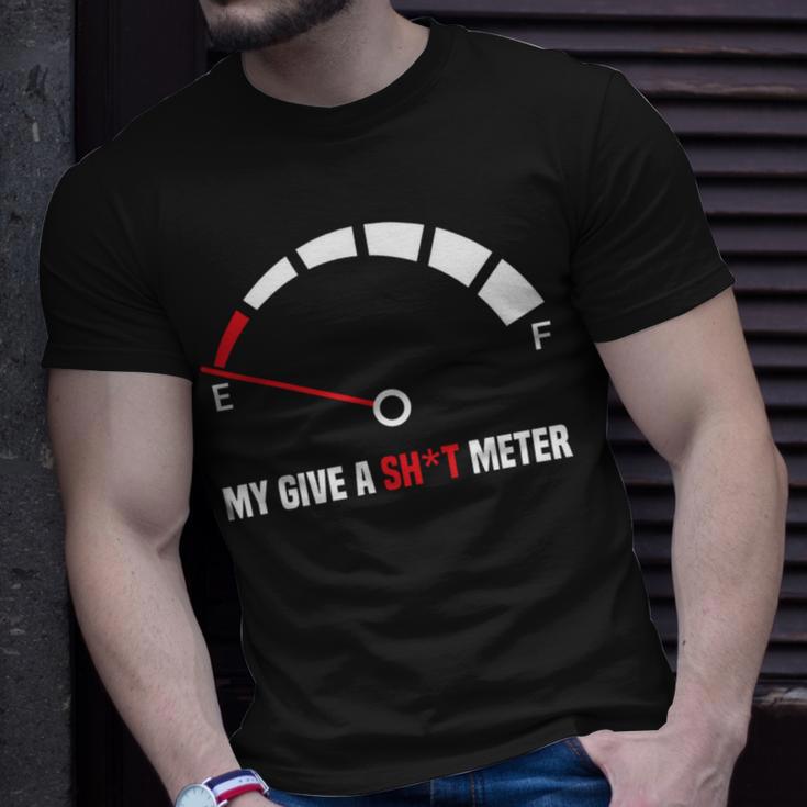 My Give A Shit Meter Is Empty Sarcastic Autocollant 394 Trending Shirt Unisex T-Shirt Gifts for Him