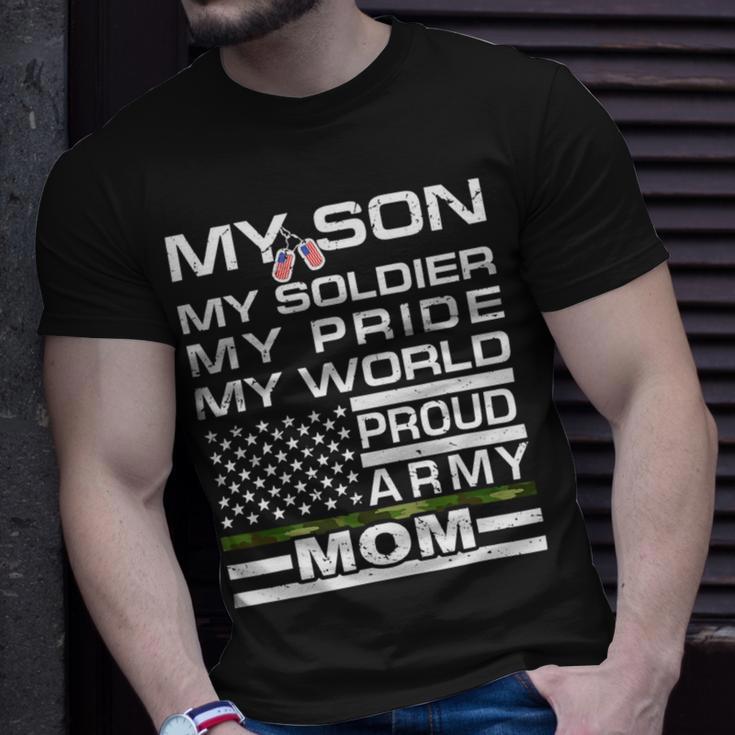 My Son My Soldier Hero Proud Army Mom 698 Shirt Unisex T-Shirt Gifts for Him