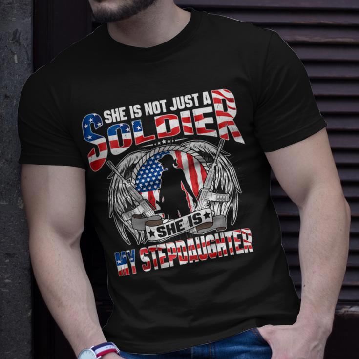 My Stepdaughter Is A Soldier Hero 683 Shirt Unisex T-Shirt Gifts for Him