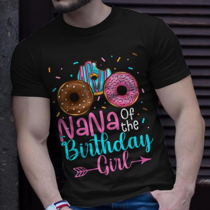 Nana Of The Birthday Girl Donut Party Family Matching Unisex T-Shirt Gifts for Him