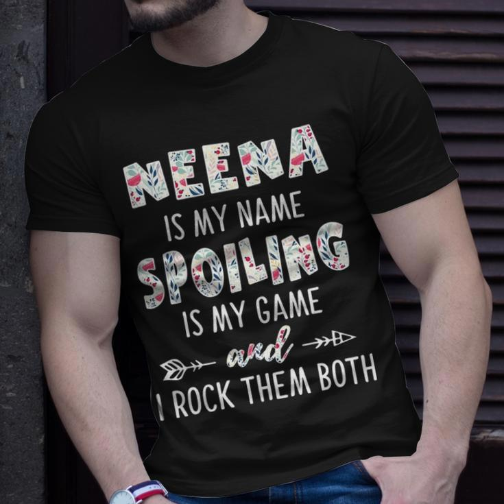 Neena Grandma Neena Is My Name Spoiling Is My Game T-Shirt Gifts for Him