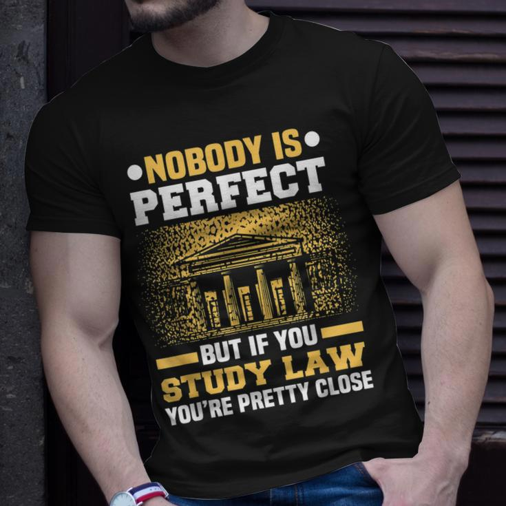 Nobody Is Perfect Lawyer Meme Future Attorney Retired Lawyer T-shirt Gifts for Him