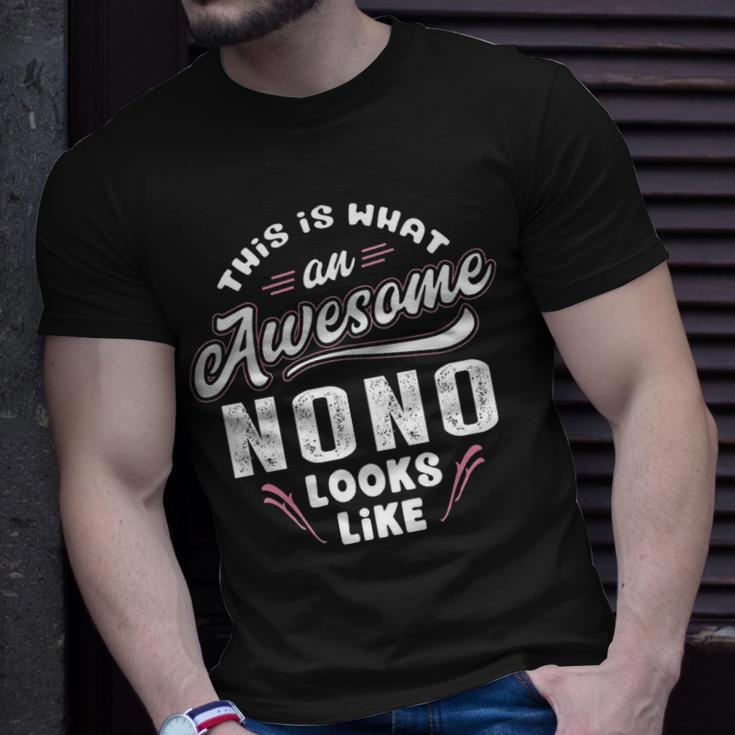 Nono Grandpa This Is What An Awesome Nono Looks Like T-Shirt | Seseable UK