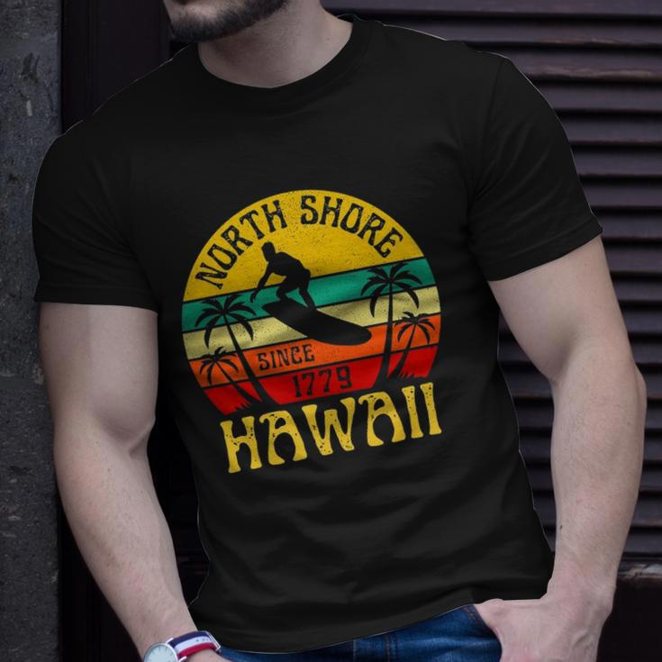 North Shore Beach Hawaii Surfing Surfer Ocean Vintage Unisex T-Shirt Gifts for Him
